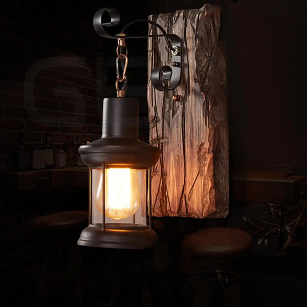 Wood Wall Sconce Light