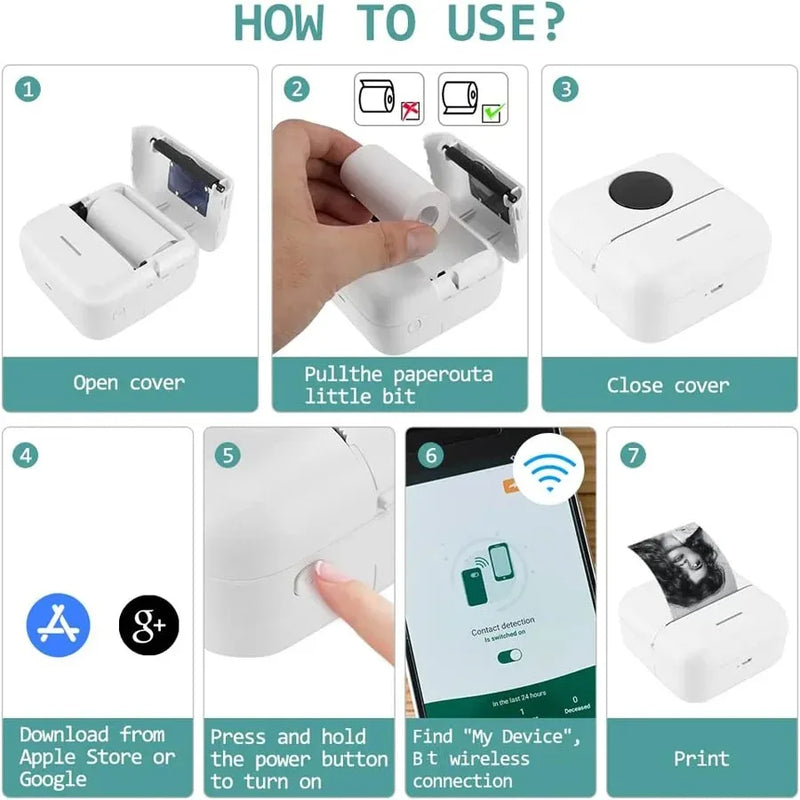 Mini Printer Portable