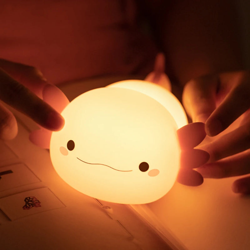 Cute Axolotl Night Light