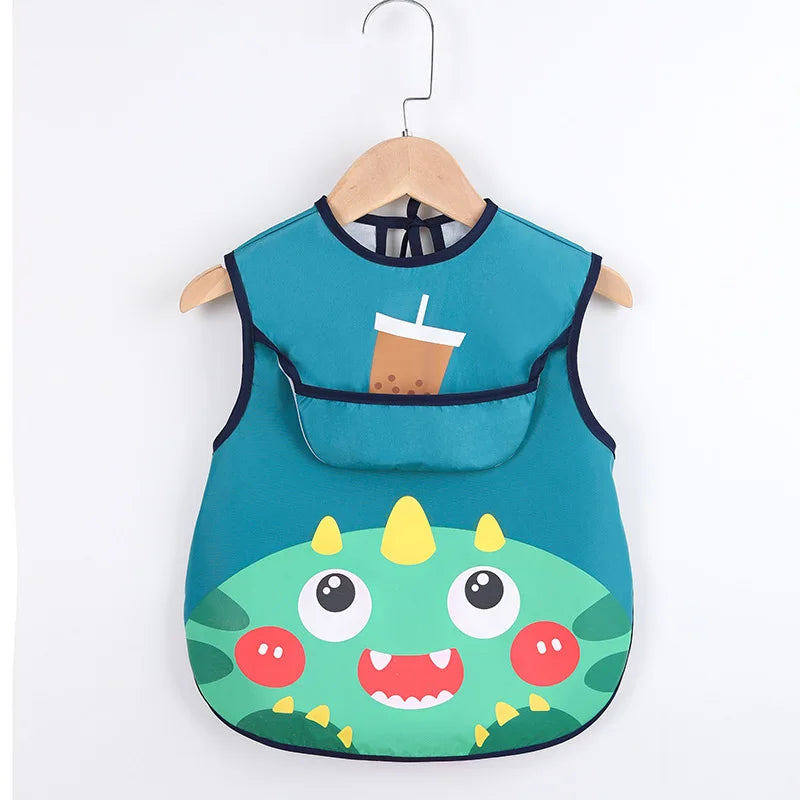 Sleeveless & Long Sleeve Waterproof Bibs for Kids