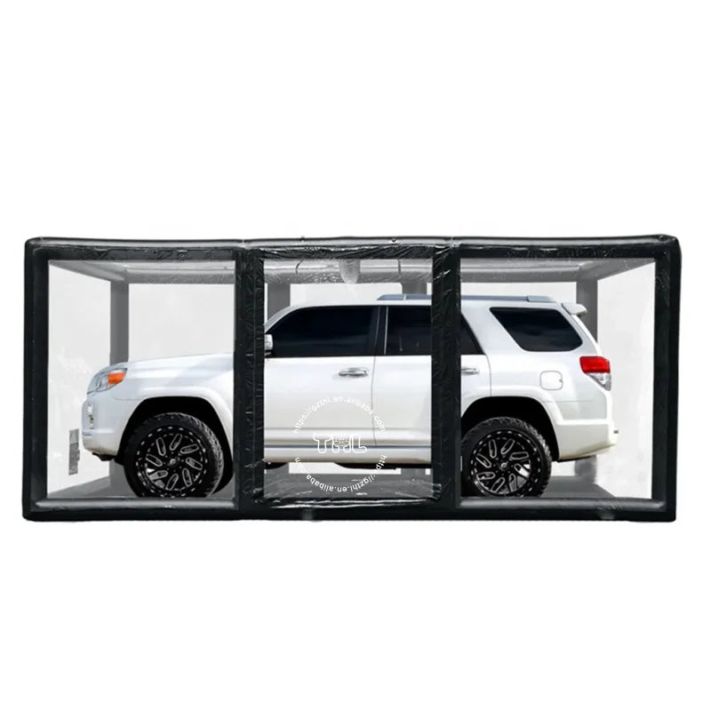 transparent car garage capsule