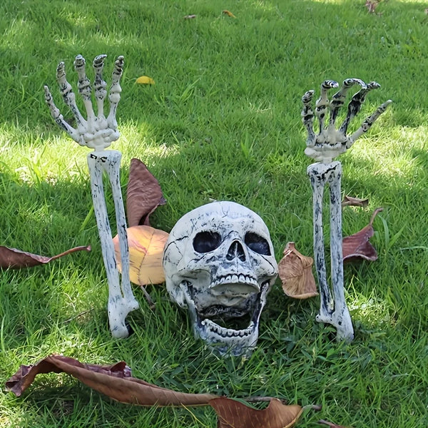 Skeleton emerging from the ground