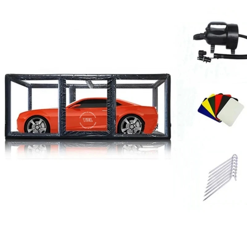 transparent car garage capsule