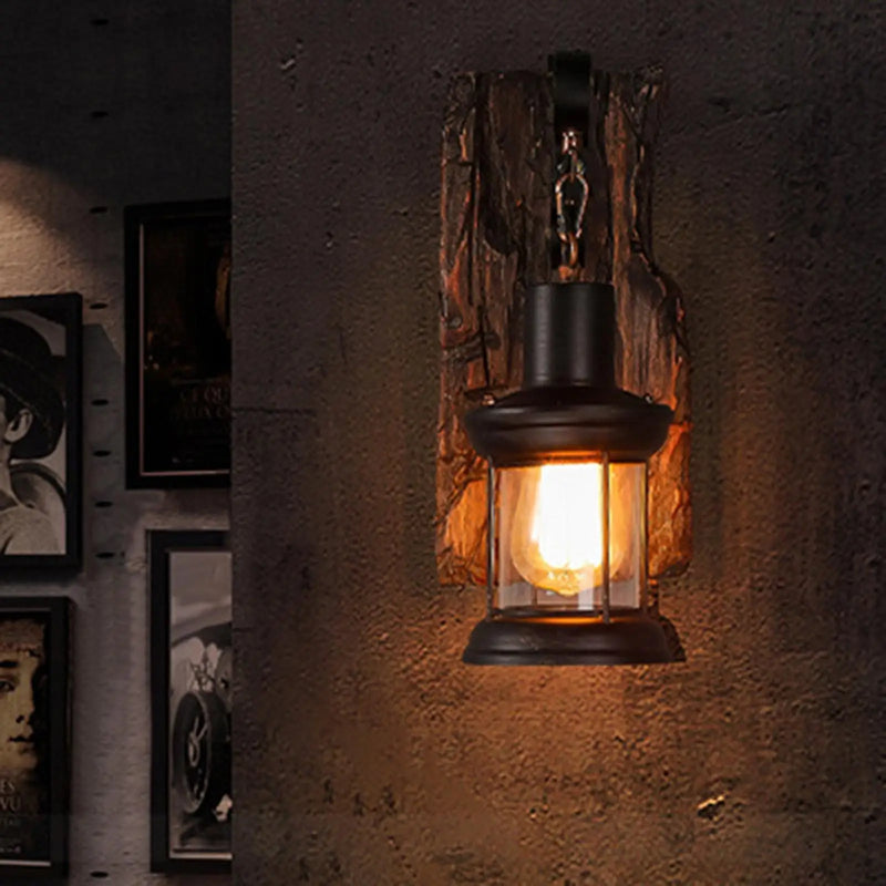 Wood Wall Sconce Light